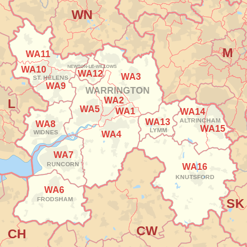 WA Postcode Area Map