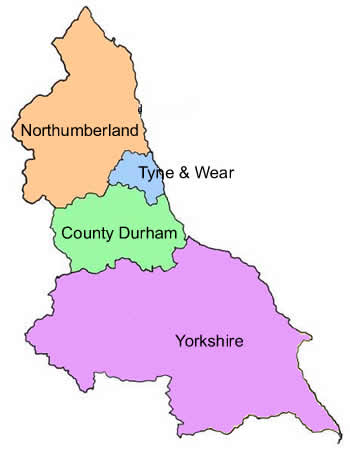 North East Region Map
